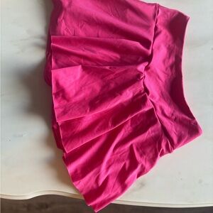 SHEIN Pink Bubble Mini Skirt Athletic Pleated